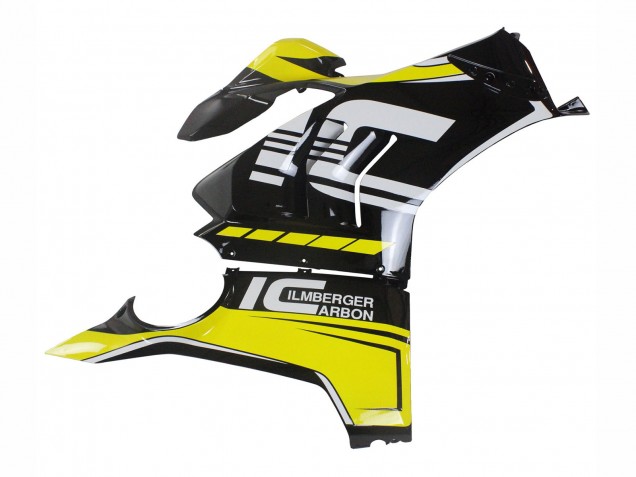 Carena Moto Ducati Panigale V4 V4S 2020-2021 - Giallo Bianco Nero Lucido