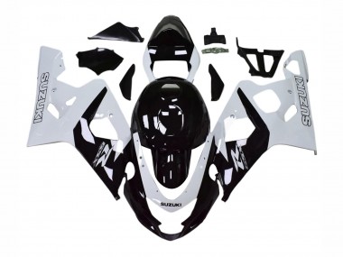 Carena Moto Suzuki GSXR 600 / GSXR 750 2004-2005 - Bianco Nero
