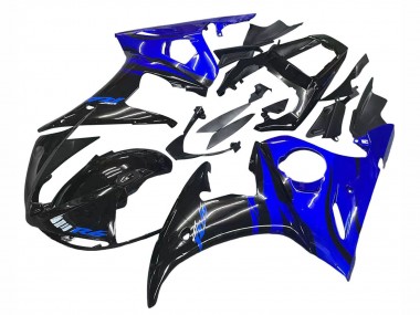 Carena Moto Yamaha YZF R6S 2006-2009 - Blu Nero Lucido