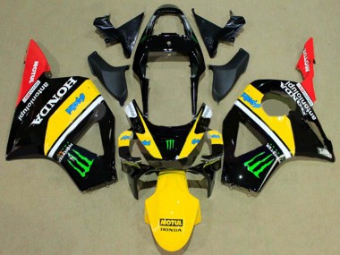 Carena Moto Honda CBR900RR 954 2002-2003 - Nero Lucido Giallo Rosso Verde Mostro