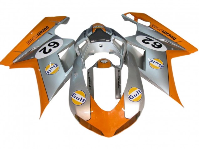 Carena Moto Ducati 848/1098/1198 2007-2014 - Argento Arancia Golfo 62