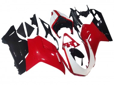 Carena Moto Ducati 1098 2007-2014 - Bianco Rosso Nero Lucido