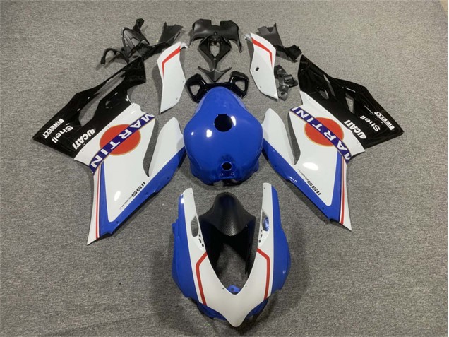 Carena Moto Ducati Panigale 899/1199 2011-2014 - Bianco Blu Nero Lucido Martini
