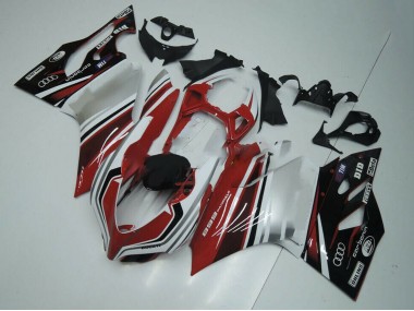 Carena Moto Ducati Panigale 899 2011-2014 - Bianco Rosso Nero Lucido