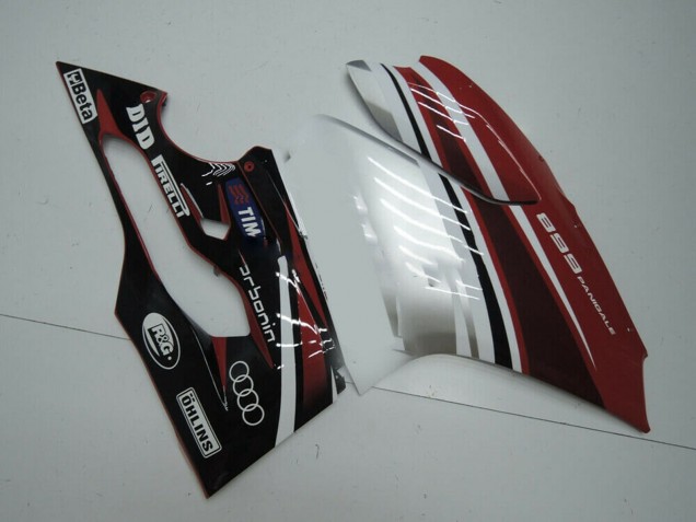 Carena Moto Ducati Panigale 899 2011-2014 - Bianco Rosso Nero Lucido