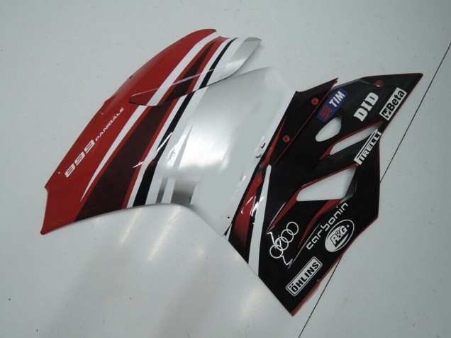 Carena Moto Ducati Panigale 899 2011-2014 - Bianco Rosso Nero Lucido