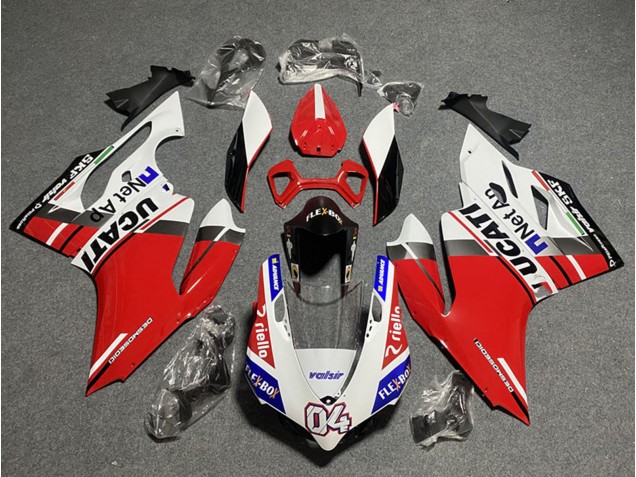 Carena Moto Ducati Panigale 899/1199 2011-2014 - Bianco Rosso Blu Nero Lucido Flex-Box Valsir 04