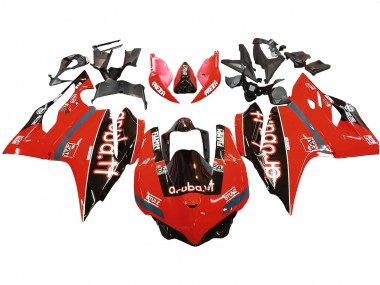 Carena Moto Ducati 959/1299 2015-2020 - Rosso Nero Lucido Fiamm