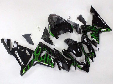 Carena Moto Kawasaki ZX10R 2004-2005 - Nero Verde Fiamma Ninja