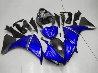 Carena Moto Yamaha YZF R1 2012-2014 - Blu Bianco Nero Lucido