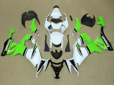 Carena Moto Kawasaki ZX10R 2008-2010 - Bianco Verde Nero