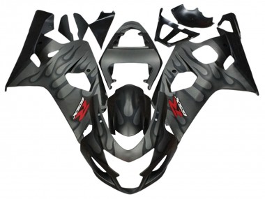 Carena Moto Suzuki GSXR 600 / GSXR 750 2004-2005 - Grigio Nero Fiamma