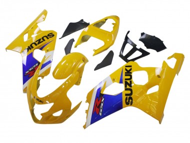 Carena Moto Suzuki GSXR 600 / GSXR 750 2004-2005 - Giallo Bianco Blu Nero