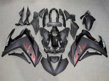 Carena Moto Yamaha YZF R3/R25 2015-2018 - Nero Lucido Nero Opaco Rosso