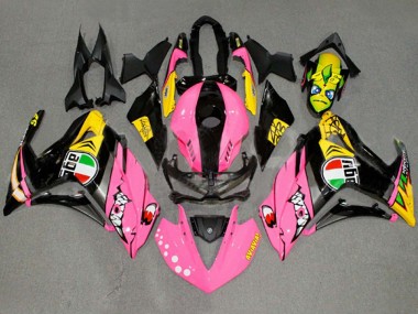 Carena Moto Yamaha YZF R3/R25 2015-2018 - Rosa Giallo Nero Squalo 46