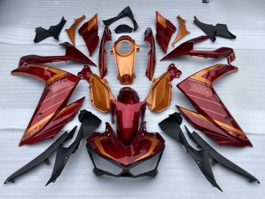 Carena Moto Yamaha YZF R3/R25 2015-2018 - Rosso Arancia