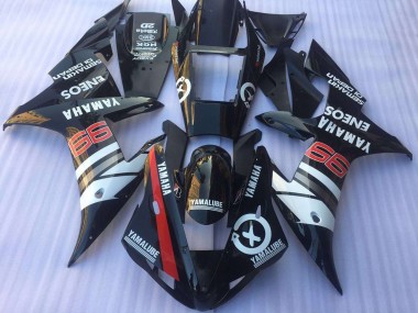 Carena Moto Yamaha YZF R1 2002-2003 - Nero Lucido Bianco Rosso Yamalube ENEOS