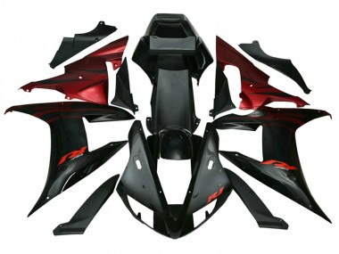 Carena Moto Yamaha YZF 1000 R1 2002-2003 - Rosso Nero Fiamma