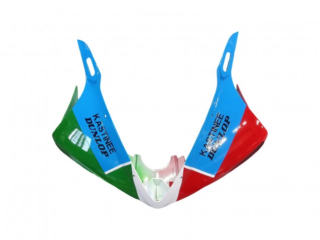 Carena Moto Yamaha YZF R6S 2006-2009 - Bianco Blu Verde Rosso Kastinee Dunlop Motul