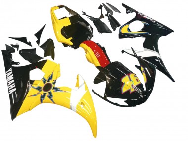 Carena Moto Yamaha YZF R6S 2006-2009 - Giallo Rosso Nero Lucido 46