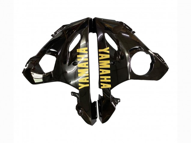 Carena Moto Yamaha YZF R6S 2006-2009 - Nero Lucido Nero Opaco Oro Decals