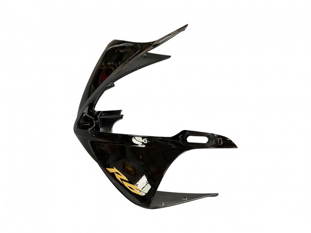 Carena Moto Yamaha YZF R6S 2006-2009 - Nero Lucido Nero Opaco Oro Decals