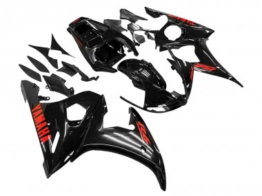 Carena Moto Yamaha YZF R6S 2006-2009 - Nero Lucido Rosso