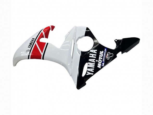 Carena Moto Yamaha YZF R6S 2006-2009 - Bianco Rosso Nero Lucido Motul