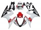Carena Moto Yamaha YZF R6S 2006-2009 - Bianco Rosso Nero Lucido Motul