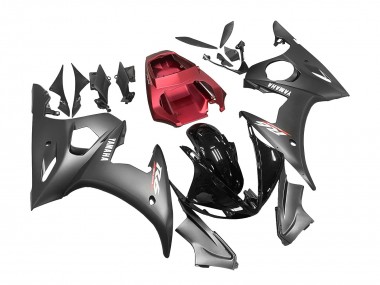 Carena Moto Yamaha YZF R6S 2006-2009 - Nero Rosso
