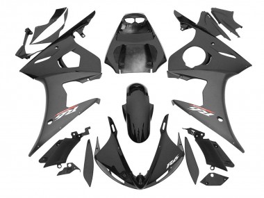 Carena Moto Yamaha YZF R6S 2006-2009 - Nero Lucido Nero Opaco