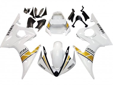 Carena Moto Yamaha YZF R6 2003-2004 - Bianco Oro