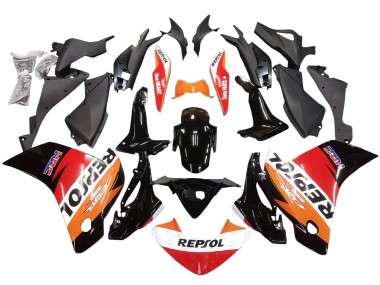 Carena Moto Honda CBR250RR 2011-2015 - Arancia Bianco Rosso Nero Lucido HRC Repsol