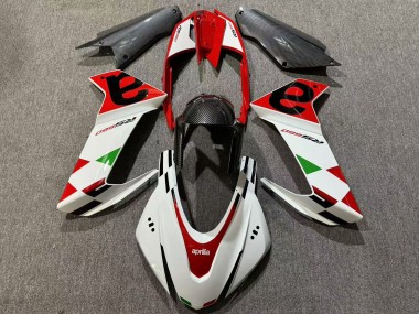 Carena Moto Aprilia RS660 2020-2024 - Bianco Rosso Nero Fibra di Carbonio Verde