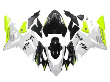 Carena Moto Kawasaki ZX10R 2004-2005 - Bianco Nero Neon Giallo