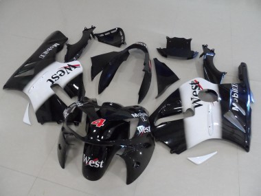 Carena Moto Kawasaki ZX12R 2002-2006 - Nero Lucido Bianco Rosso West Mobil 4
