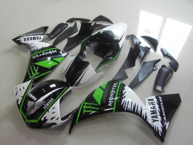 Carena Moto Yamaha YZF R1 2012-2014 - Bianco Nero Verde Mostro