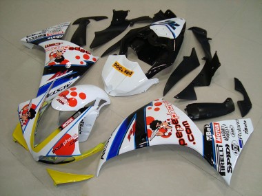 Carena Moto Yamaha YZF R1 2012-2014 - Bianco Arancia Giallo Blu Nero Pepe Phone