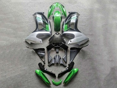 Carena Moto Kawasaki Ninja 650 EX650 2012-2016 - Verde Grigio Nero