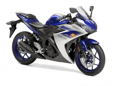 Carena Moto Yamaha YZF R3 2015-2018 - Argento Blu Nero