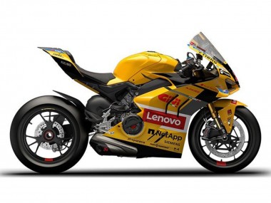 Carena Moto Ducati Panigale V4 V4S 2022-2024 - Giallo Rosso Lenovo