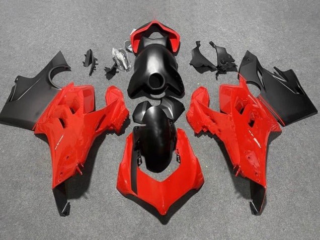 Carena Moto Ducati Panigale V4 V4S 2020-2021 - Rosso Nero Opaco