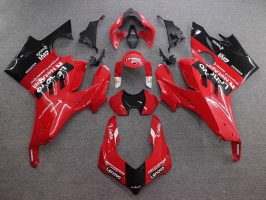 Carena Moto Ducati Panigale V4 V4S 2020-2021 - Rosso Nero Lucido Lenovo