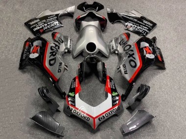 Carena Moto Ducati Panigale V4 V4S 2020-2021 - Argento Bianco Rosso Nero Fibra di Carbonio Stile