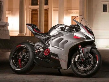 Carena Moto Ducati Panigale V4 V4S 2020-2021 - Argento Rosso Nero