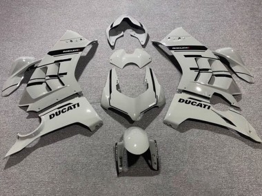 Carena Moto Ducati Panigale V4 V4S 2020-2021 - Grigio Nero Lucido