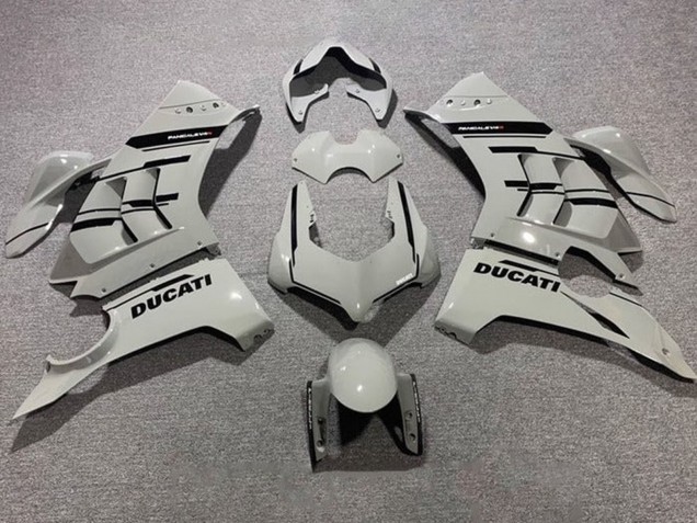 Carena Moto Ducati Panigale V4 V4S 2020-2021 - Grigio Nero Lucido