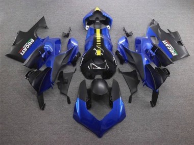 Carena Moto Ducati Panigale V4 V4S 2020-2021 - Blu Giallo Nero Opaco