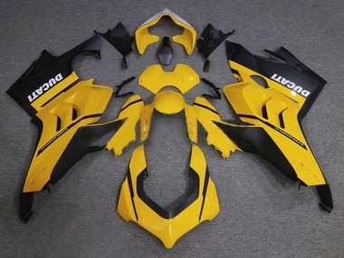 Carena Moto Ducati Panigale V4 V4S 2020-2021 - Giallo Bianco Nero Opaco