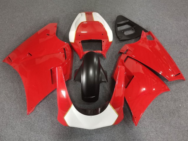 Carena Moto Ducati 748/916/996/998 1993-2005 - Bianco Rosso Oro Nero Opaco Race
